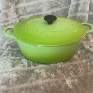 Le Creuset Enameled Cast Iron Oval Dutch Oven with Lid in Palm